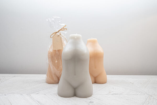 Pink Female Torso Candle